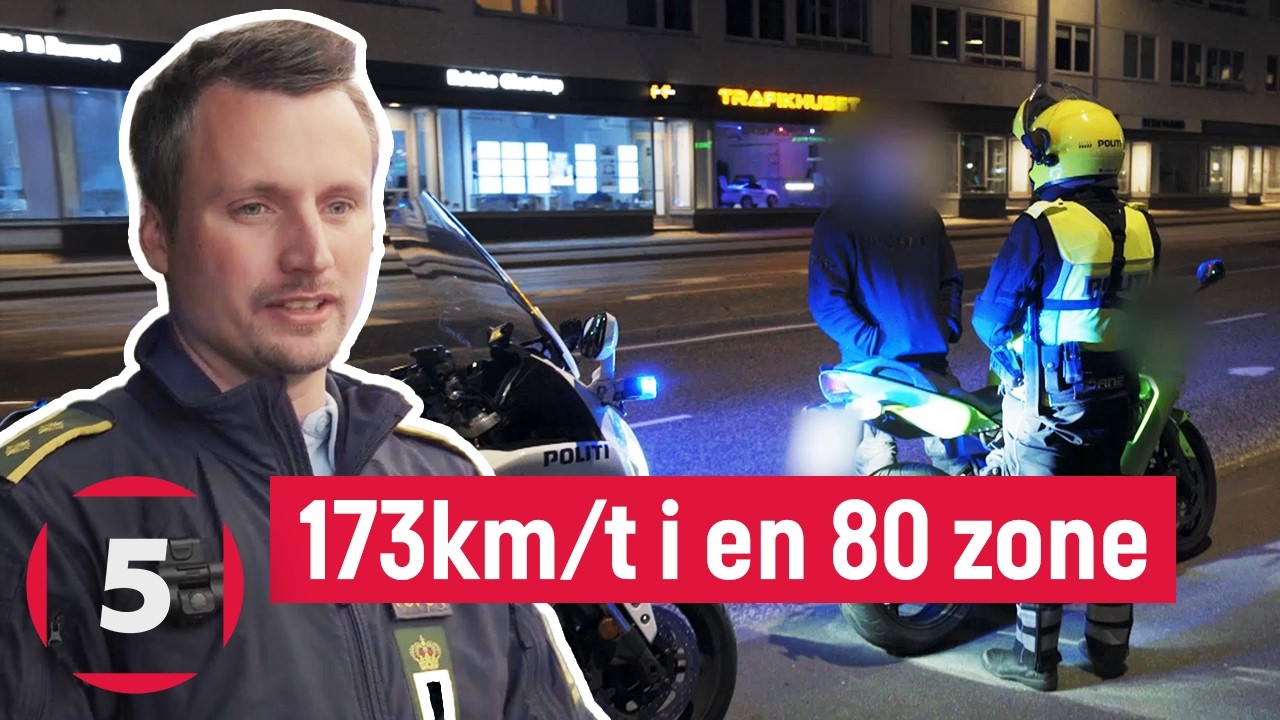 Sammenbrud efter 173km/t i en 80 zone og potentiel gader&aelig;s! | Vanvidsbilisterne | Kanal 5 Danmark