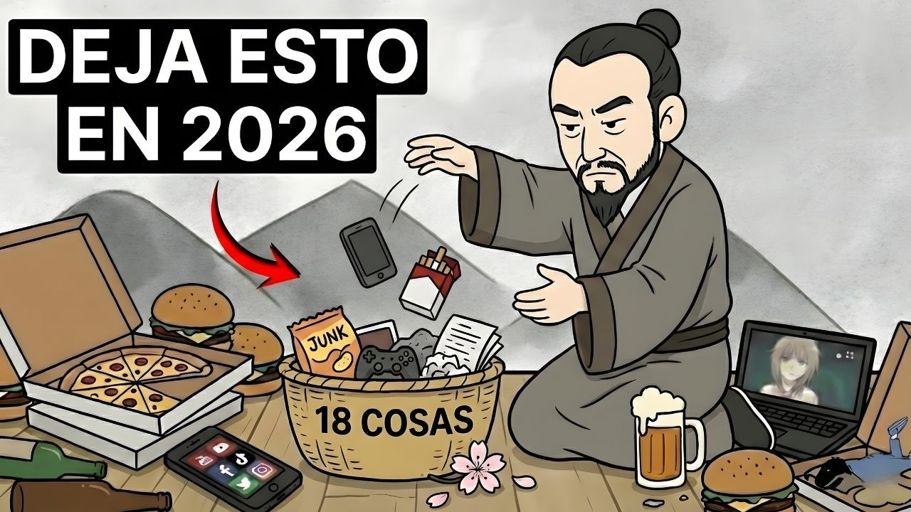 18 cosas que debes dejar ir para vivir con PAZ y CLARIDAD en 2026 (Sabiduría Japonesa)