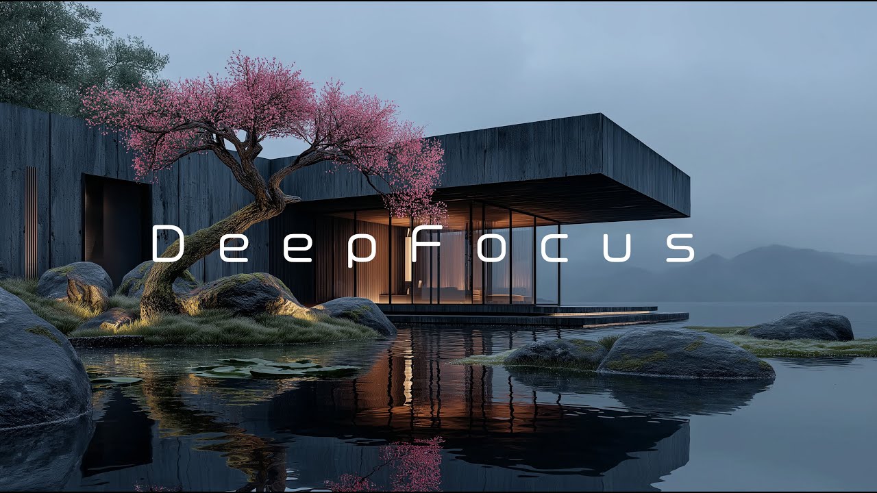 Deep Focus Music | Serene Lakeside Minimal Luxury for Coding, Study & Flow State