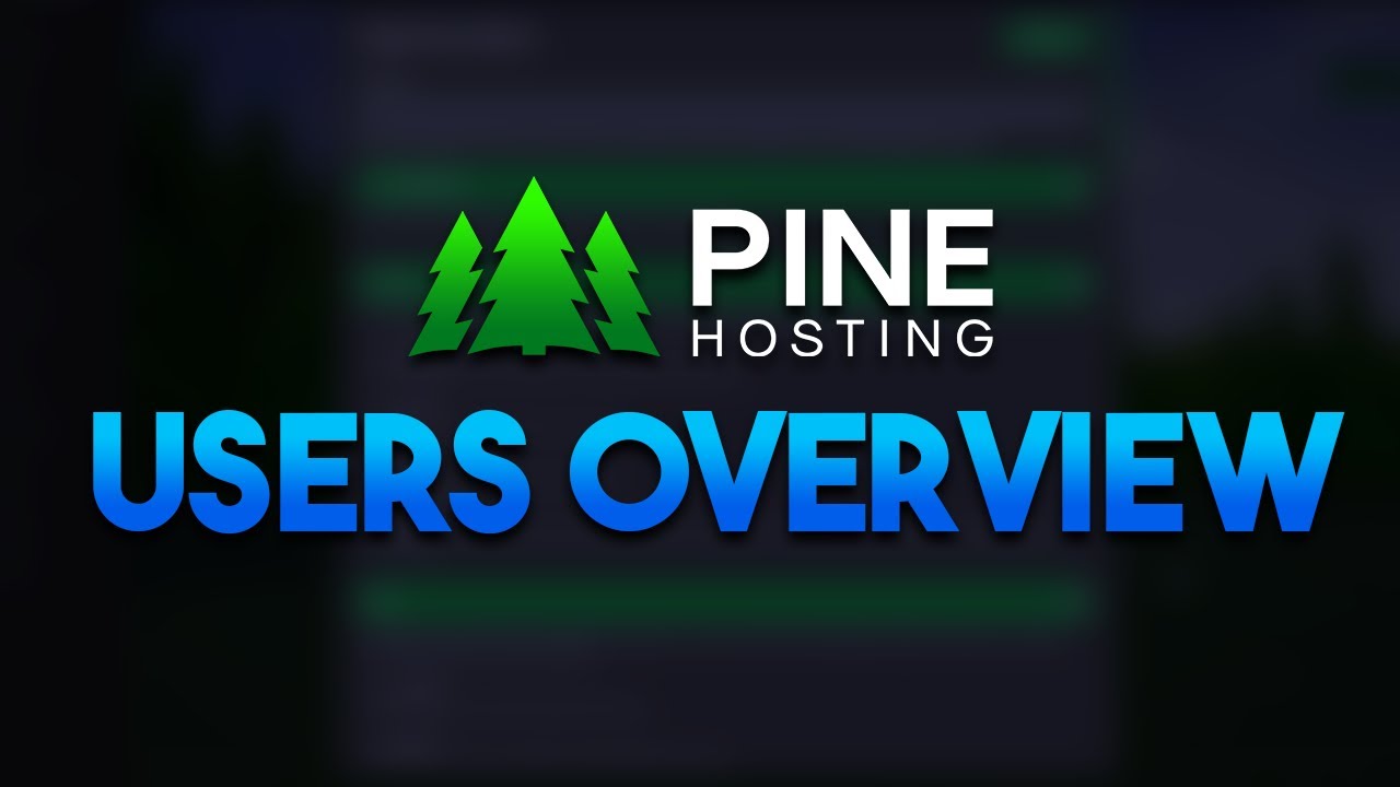 Users Overview | Pine Hosting Panel