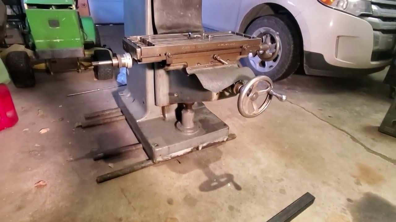 Moving a vertical mill into a basement - Set up for disassembly