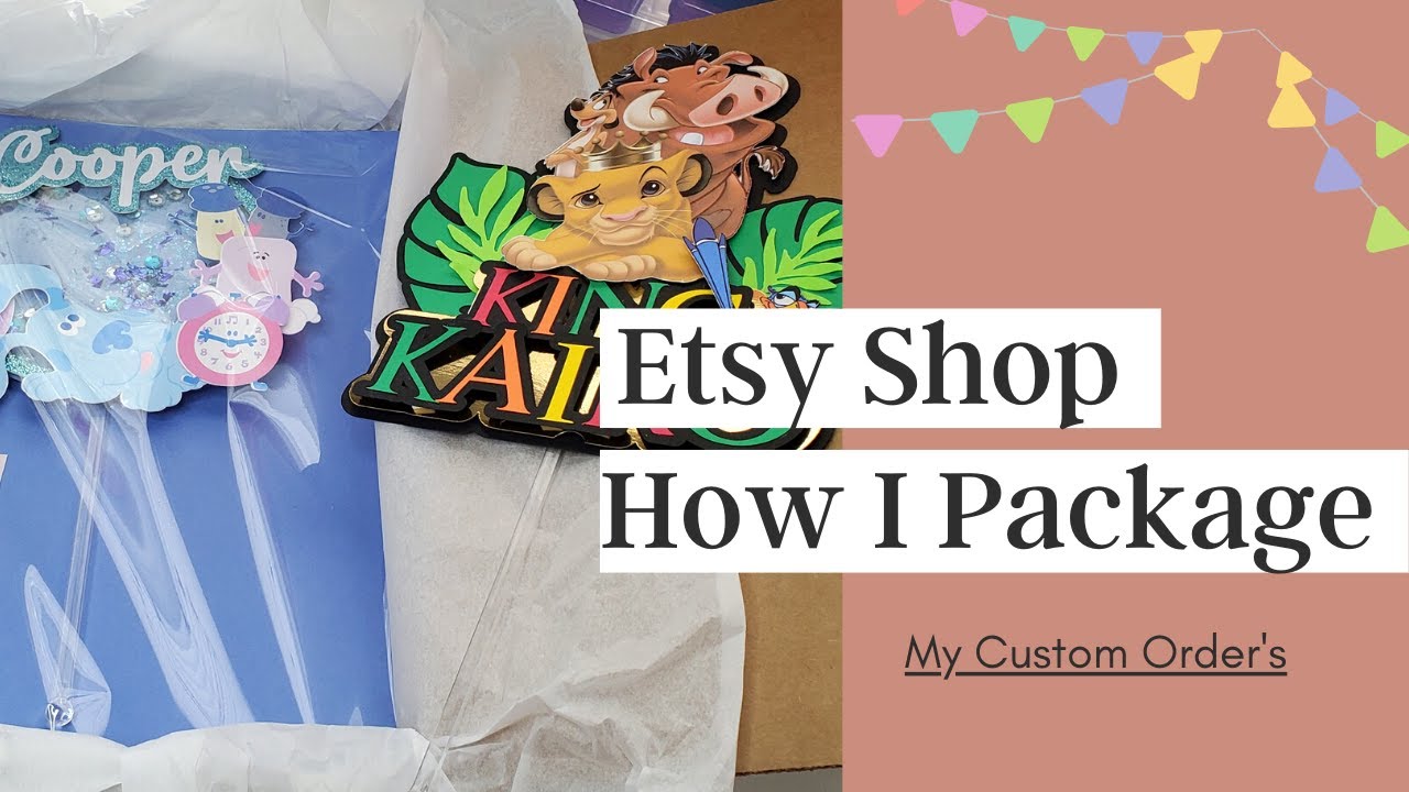 How to package Custom Made Cake Toppers | ETSY Shop | Cricut Made