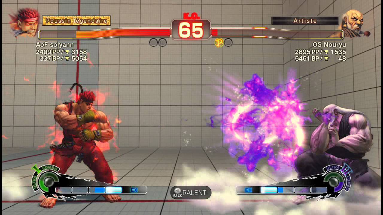 AoF solyann (Evil Ryu) vs OS Nouryu (Gouken) USF4 Ranking