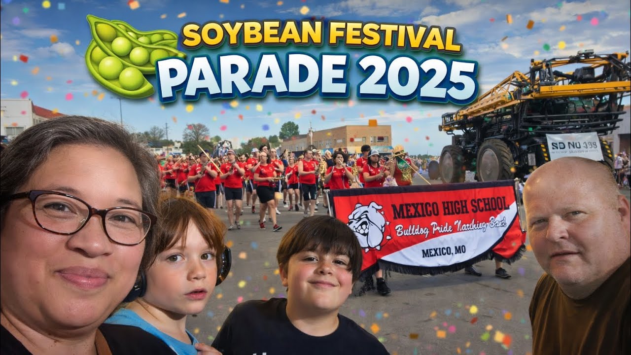 Soybean Festival Parade 2025 🚜🎺 | Bands, Big Rigs & Small-Town Fun | Show Me Gold Family