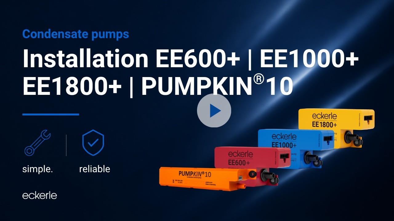 Installation Kondensatpumpen: EE600+ //EE1000+ //EE1800+ //EE2000+ //PUMPKIN®10