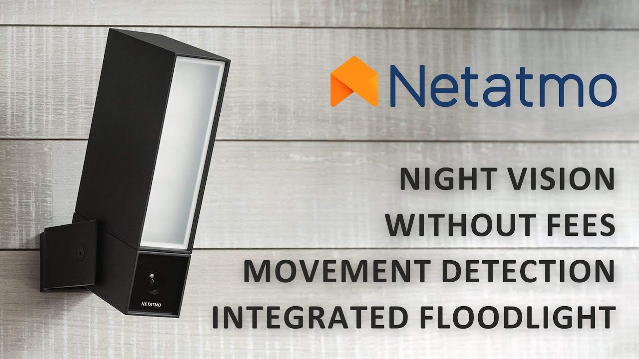 Pass & Seymour Netatmo c Camera, WiFi, Integrated Floodlight, Movement Detection, Night Vision