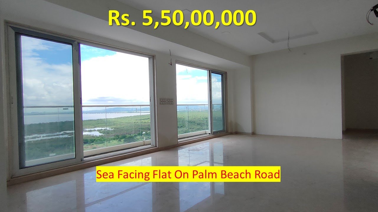 SEA VIEW 3 BHK WITH SERVANT ROOM FOR SALE @5.50CR IN NERUL | NAVI MUMBAI