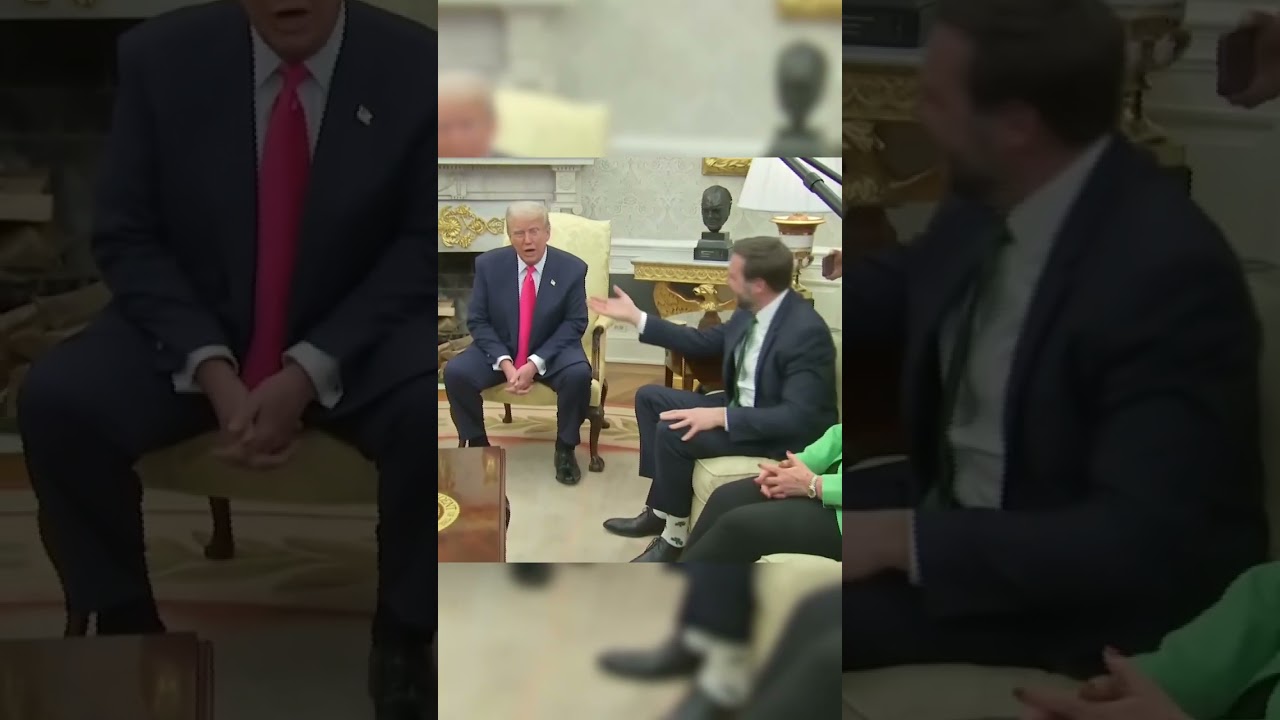 Trump likes JD Vance's shamrock socks