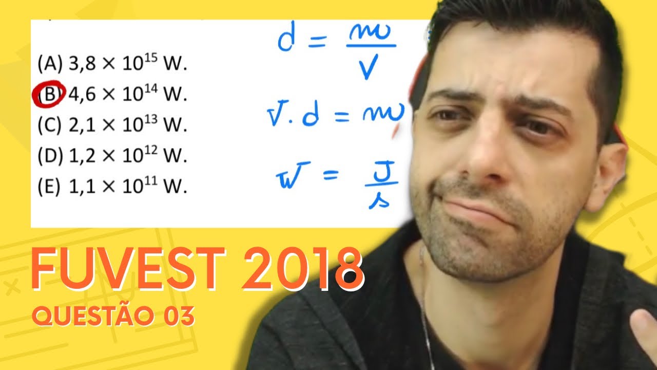 FUVEST 2018 - Q03 - Furacões são sistemas físicos que liberam uma enorme quantidade de energia