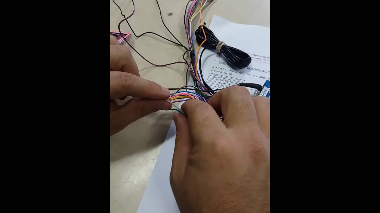 Vídeo Aula como ligar o chicote multijogos Diversões Leblon