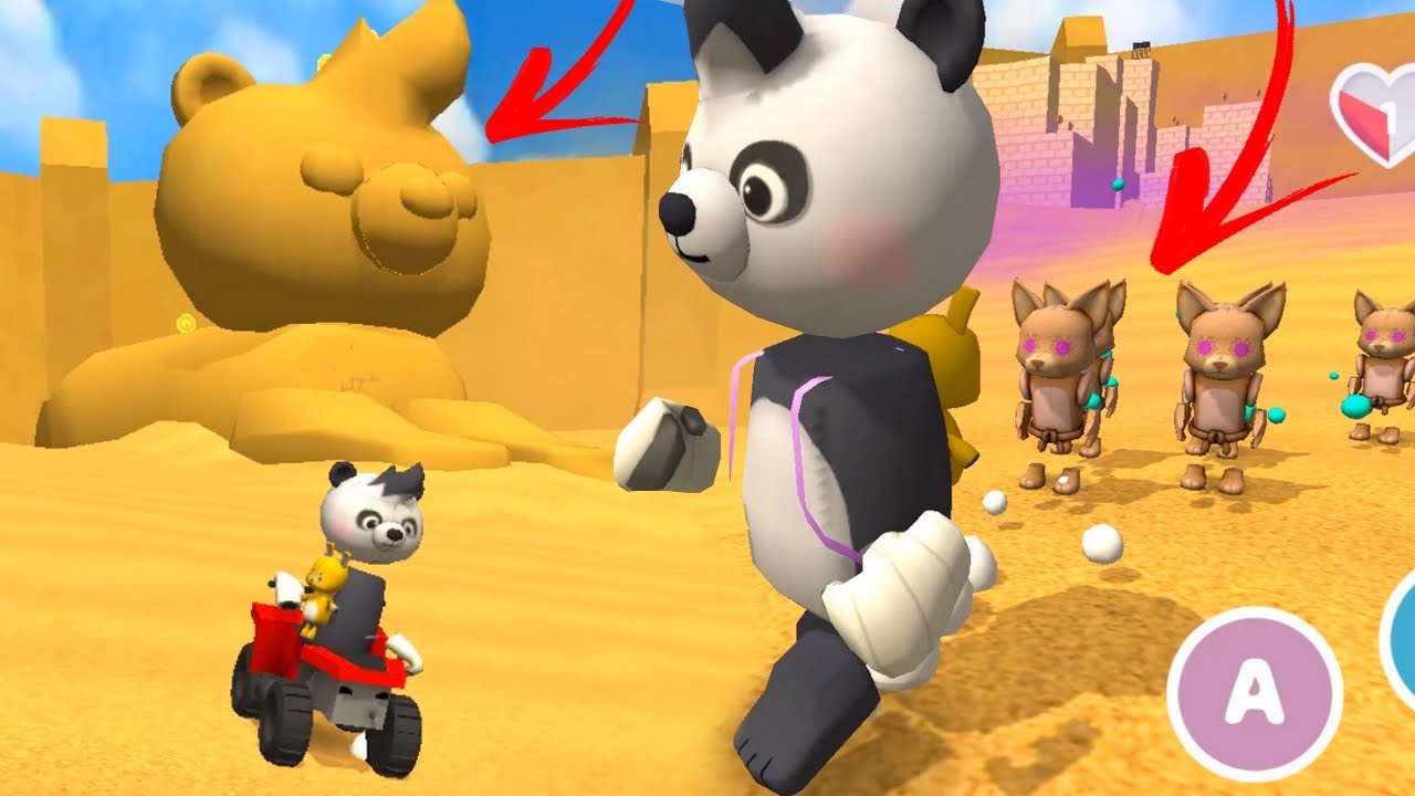 😂DESERTO MALUCO🔴PANDA HERO ADVENTURE🤔imita&ccedil;&atilde;o SUPER BEAR ADVENTURE, jogo FAKE do super bear, pand