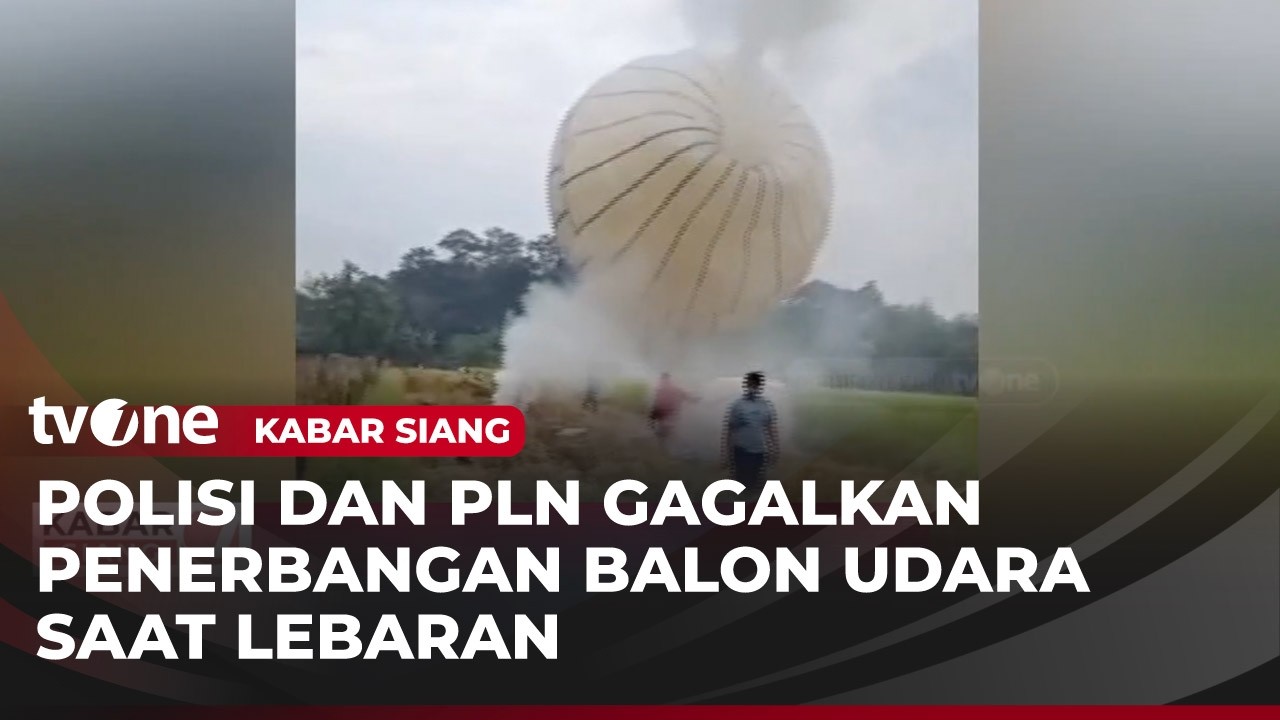 Tim Gabungan Razia Balon Udara yang Berisi Petasan di Jombang | Kabar Siang