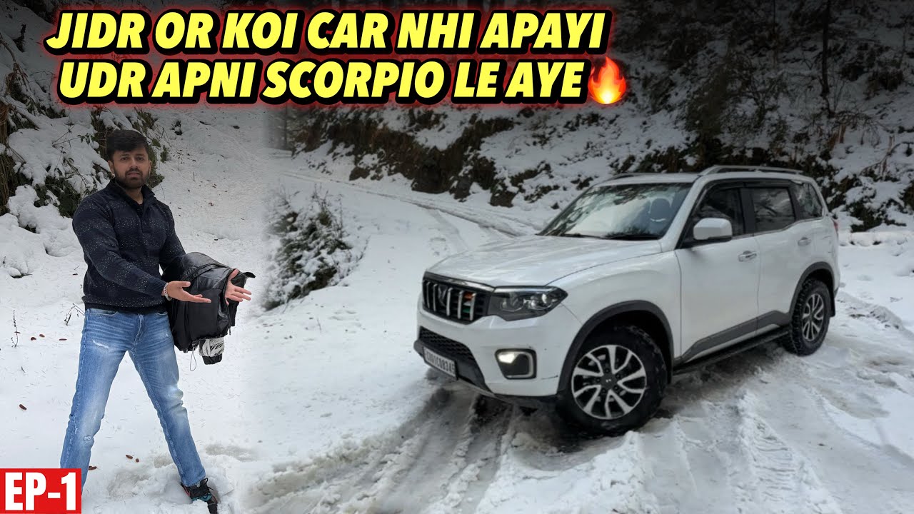 Driving my ScorpioN 4x4 to Extreme Snow | Shimla Snow Drive
