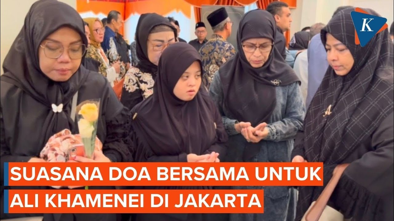 Tangis Warga Saat Doa Bersama untuk Ali Khamenei di Rumah Duta Besar Iran untuk Indonesia