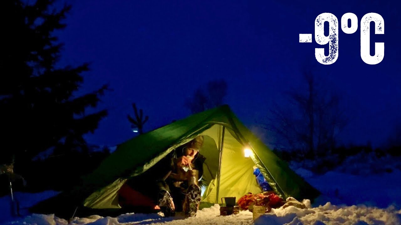 The COLDEST Night Camping I&rsquo;ve EVER EXPERIENCED! Solo Overnight