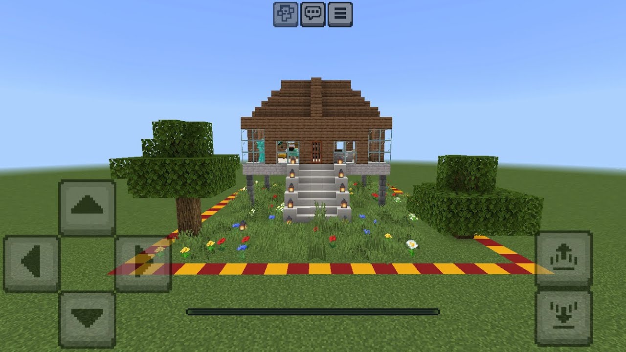 Minecraft da beratla birlikte kendimize ait villa yaptık çok güzel 👍 