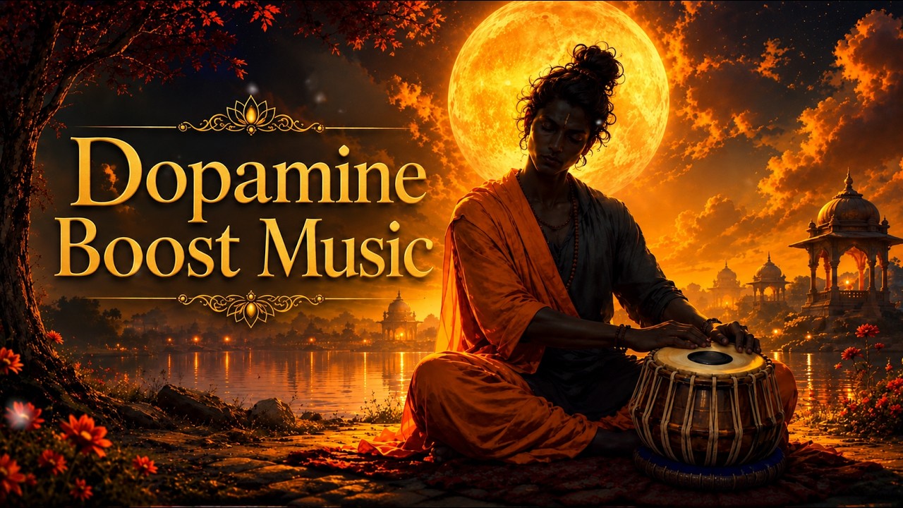 Dopamine Boot Music for Deep Relaxation | Sitar & Flute for Positive Energy | Focus & Feel Happy
