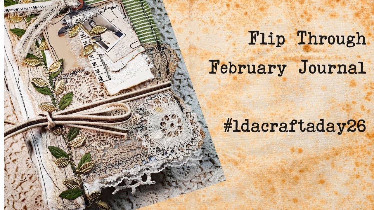 Flip Through Handmade Journal - Cover made from Scratch - #ldacraftaday26 -For Sale!