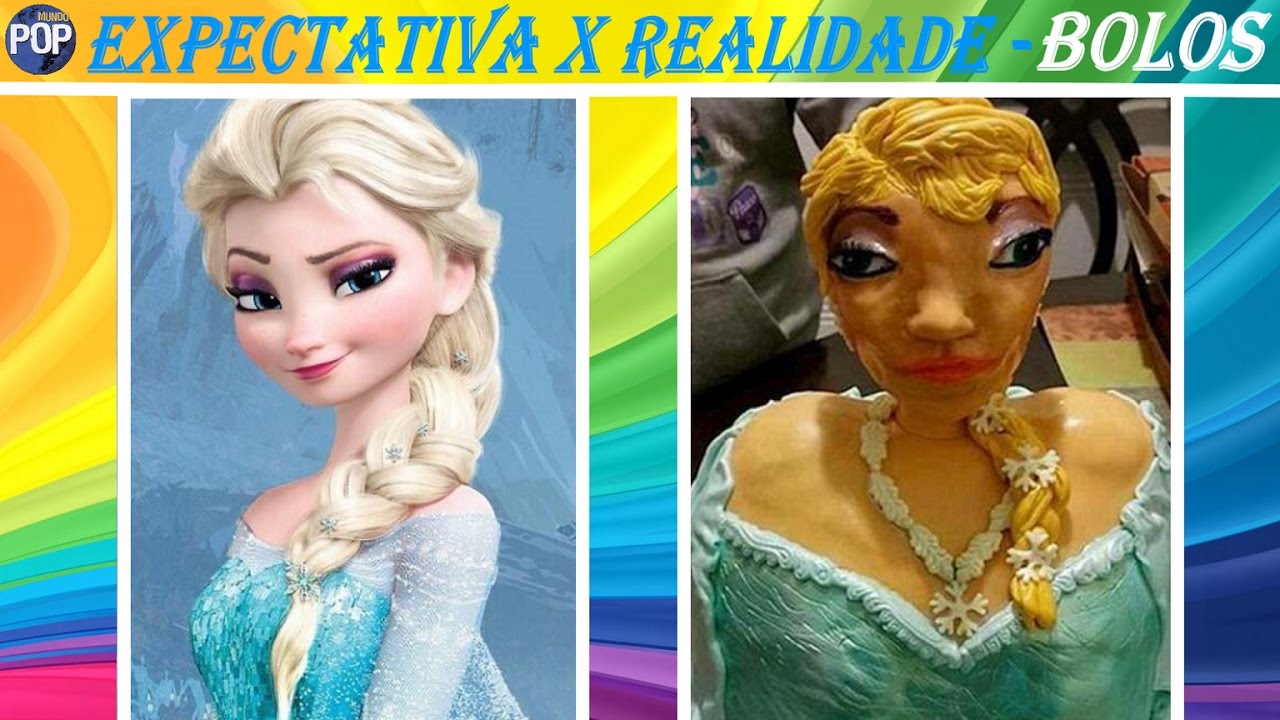 Expectativa x realidade - bolos de aniversário