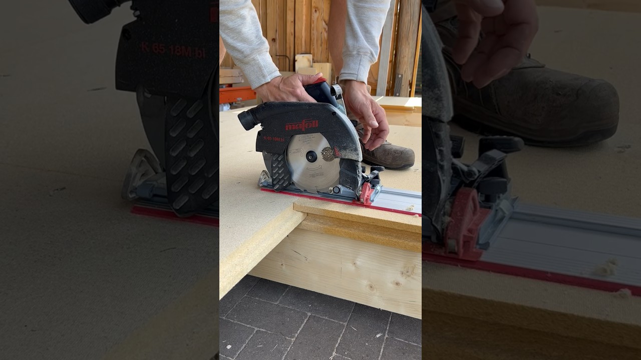 Mafell K65 Plunge Cut ✅ ##mafell #howto #carpenter #circularsaw #shorts #woodwork #amazing