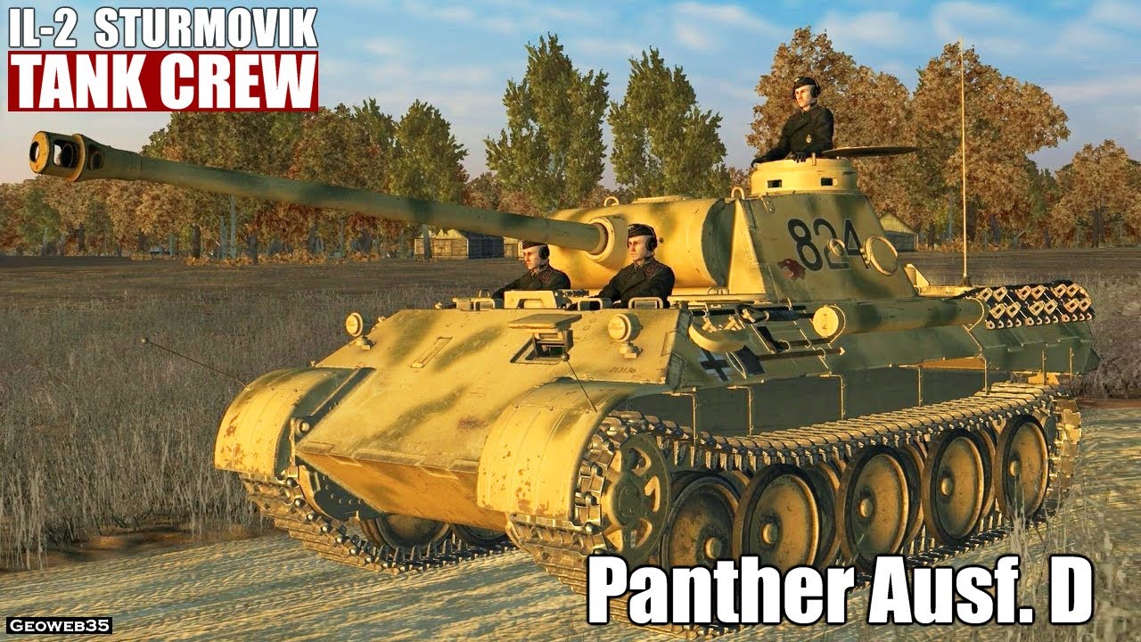 IL-2 Tank Crew Panzer V Panther Ausf. D Tank Battle