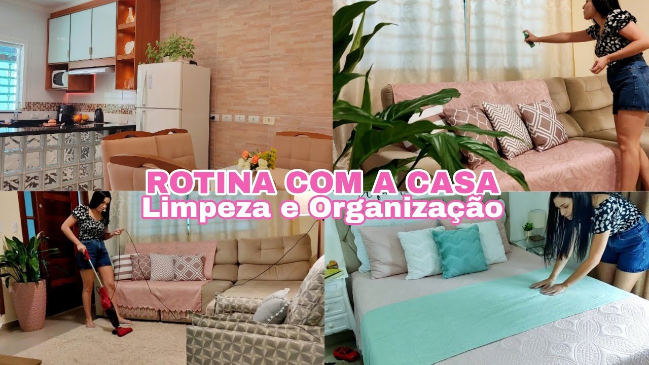 LIMPEI E ORGANIZEI A CASA INTEIRA/tudo limpinho e cheiroso 💕
