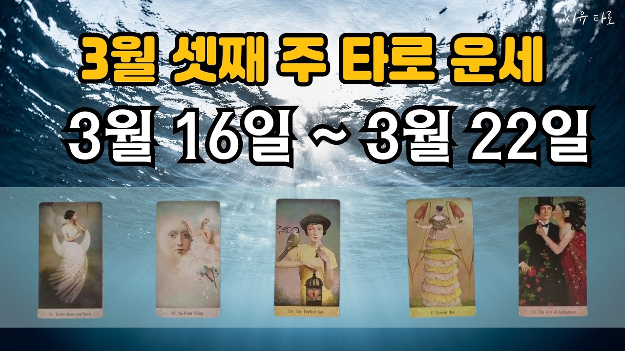 [타로주간운세]🌈3월 셋째 주_3월 16일~3월 22일
