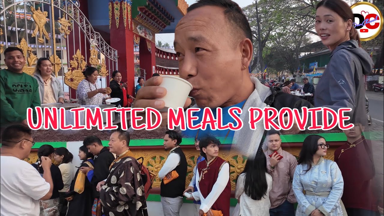 UNLIMITED MEALS PROVIDE FREE AT MUNDGOD | MONDAY HAY | TIBETANYOUTUBER | MUNDGOD | DEAR CHANNEL 