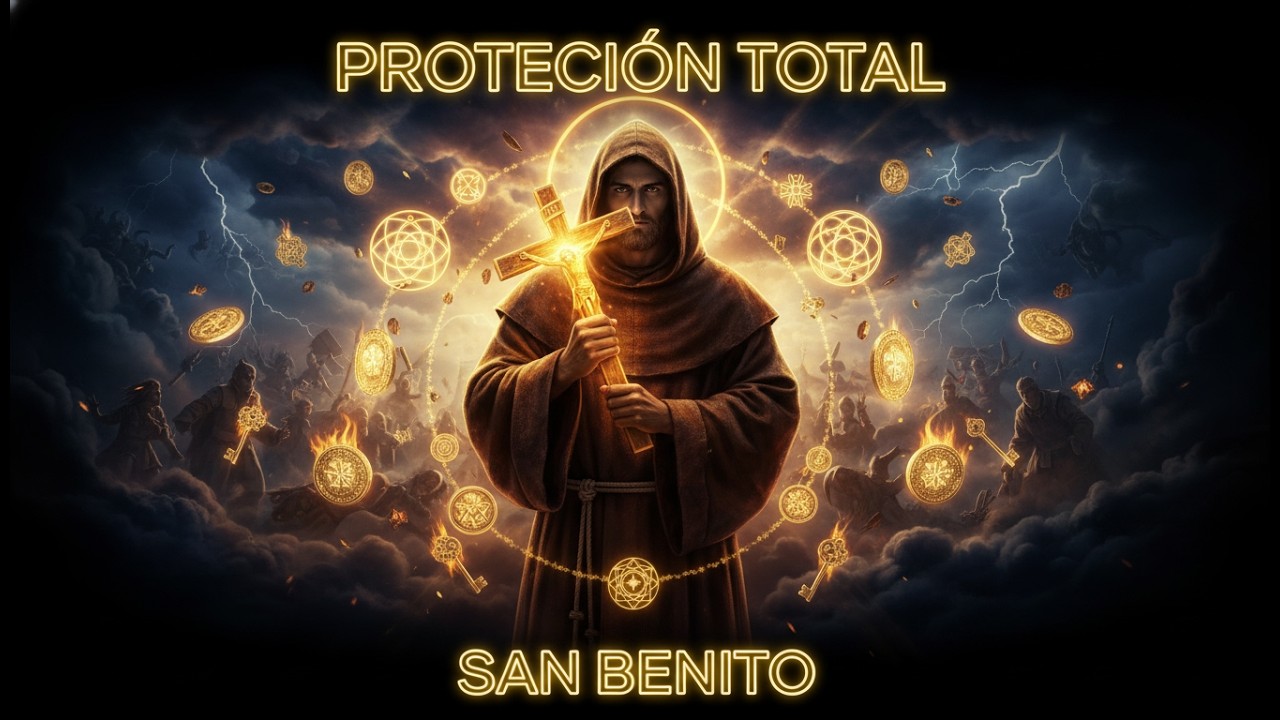 🙏✨Poderosa Oración de San Benito para Blindar tu Vida Contra Todo Mal y Envidia Negativa✨🙏