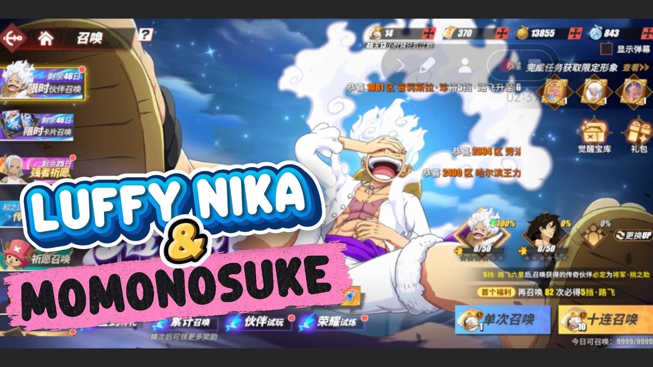 QUAY LUFFY GEAR 5 & MOMONOSUKE SHOGUN CHO ACC CHÍNH - ONE PIECE FIGHTING PATH 2026:)))
