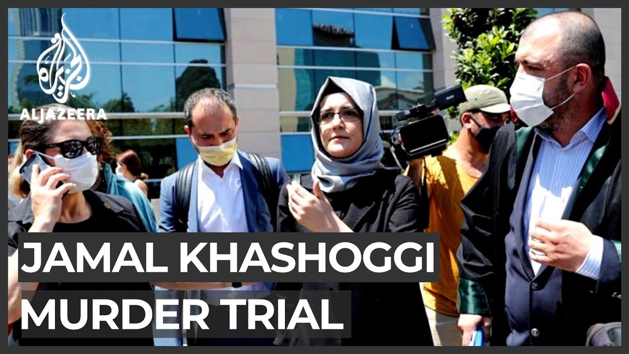 Hatice Cengiz appears at Jamal Khashoggi's murder trial in Turkey
