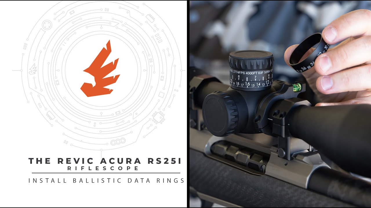 Revic | Acura | RS25i Quickstart | Install a Ballistic Data Ring (BDR)