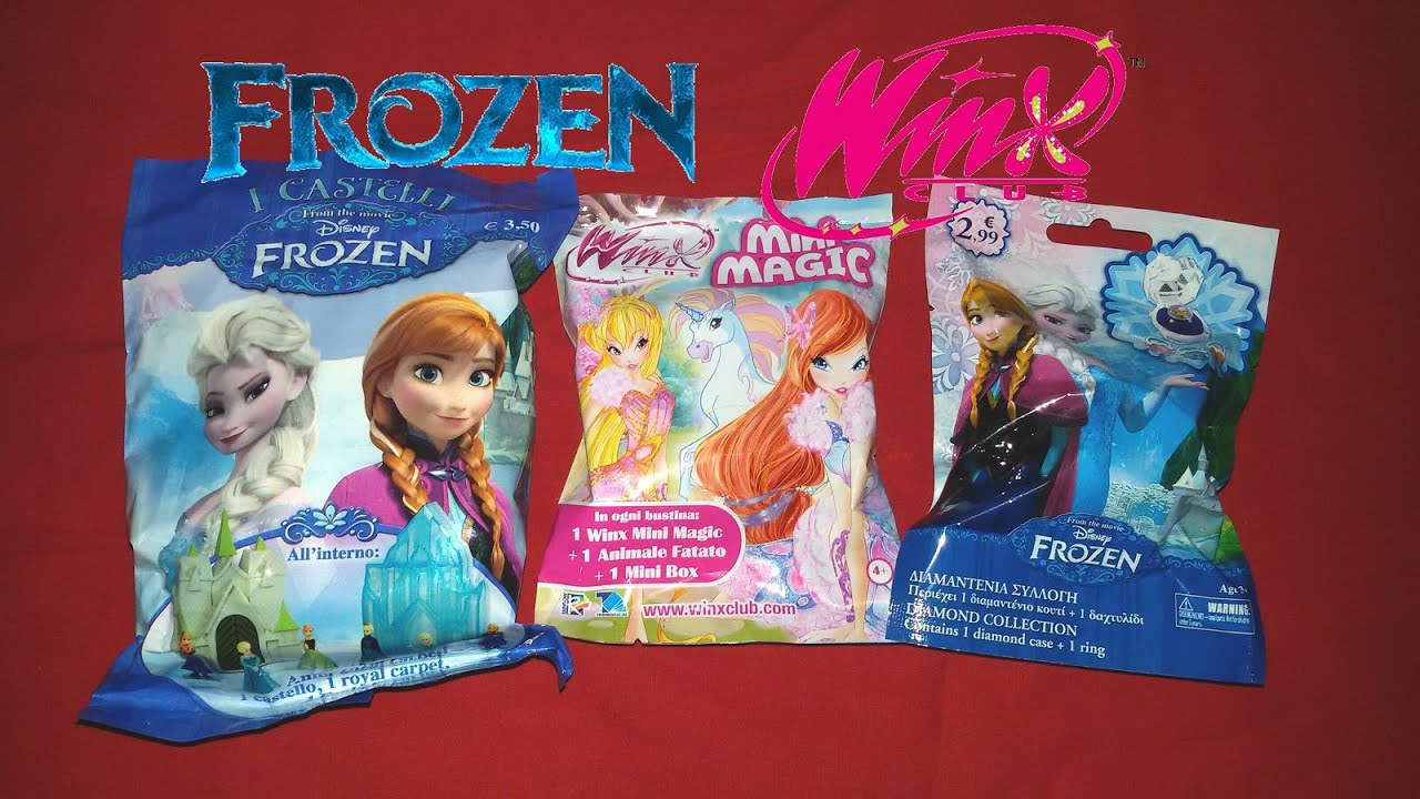 Edicola Winx mini magic, Frozen anelli diamond+ Castelli!! (nuovi!)