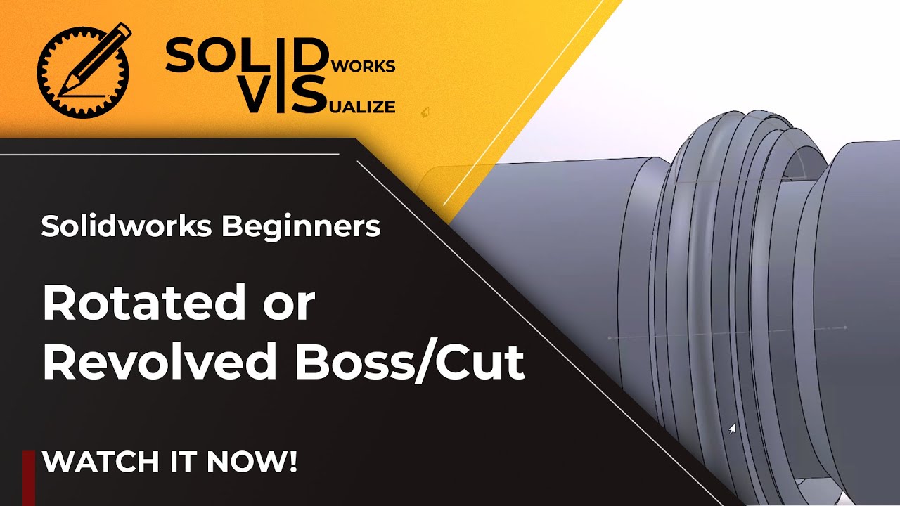 Solidworks Beginner Tutorial - Revolved Boss and Cut