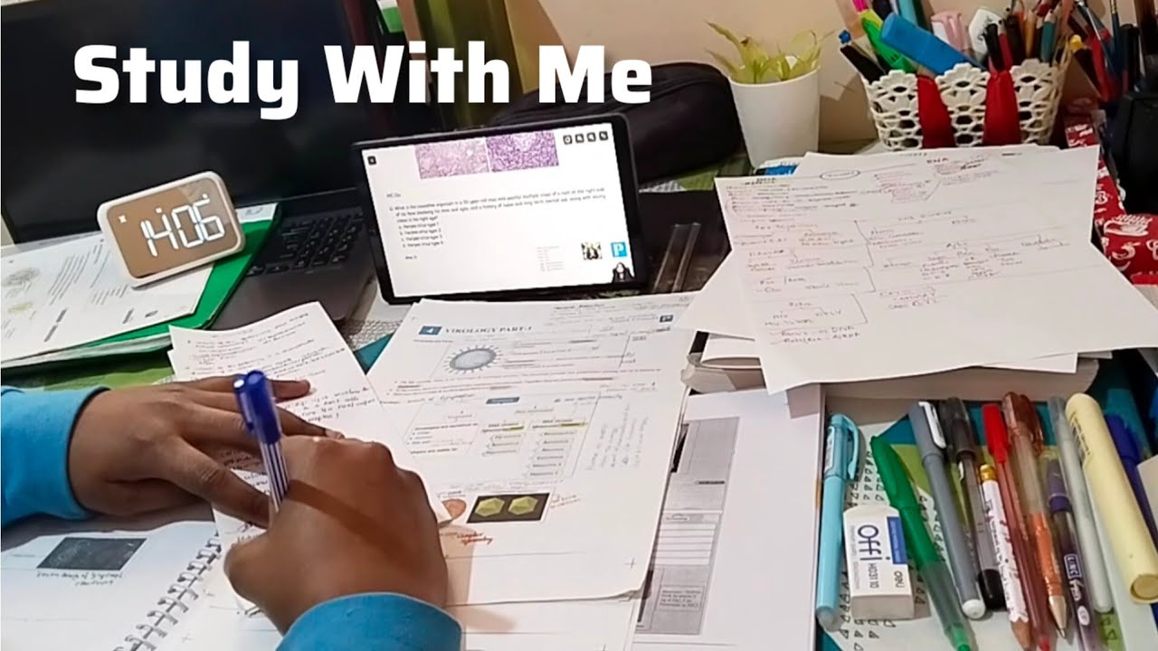 STUDY WITH ME 1hr | No Timer, Library noise, no music, Deep Work Focus | Real Time Motivation