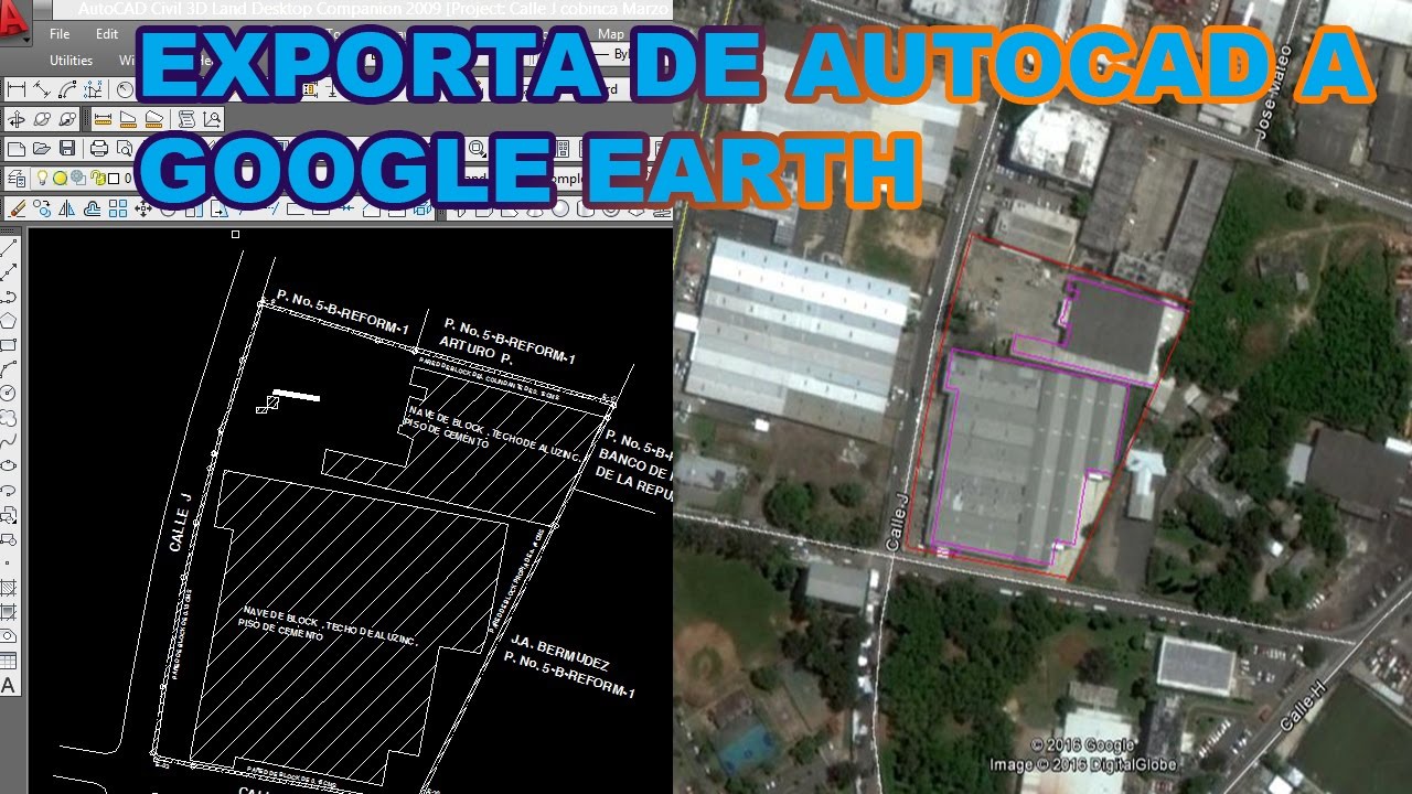 Como exportar de autocad a google earth