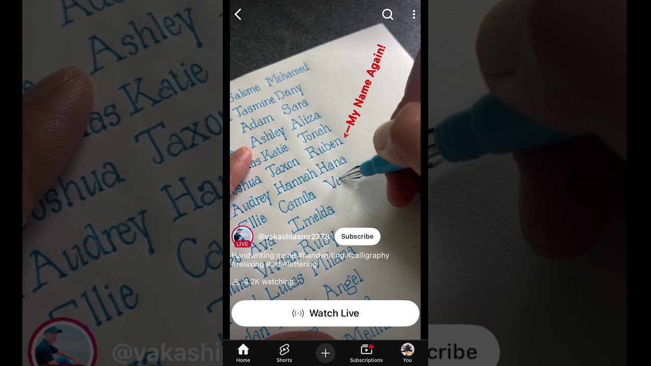 I Got My Name On A Live Stream Again! #live #livestream #name
