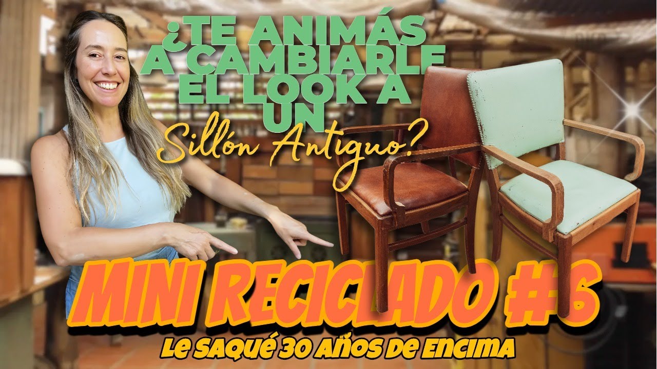 ¿te animás a cambiarle el look a un sillón antiguo?