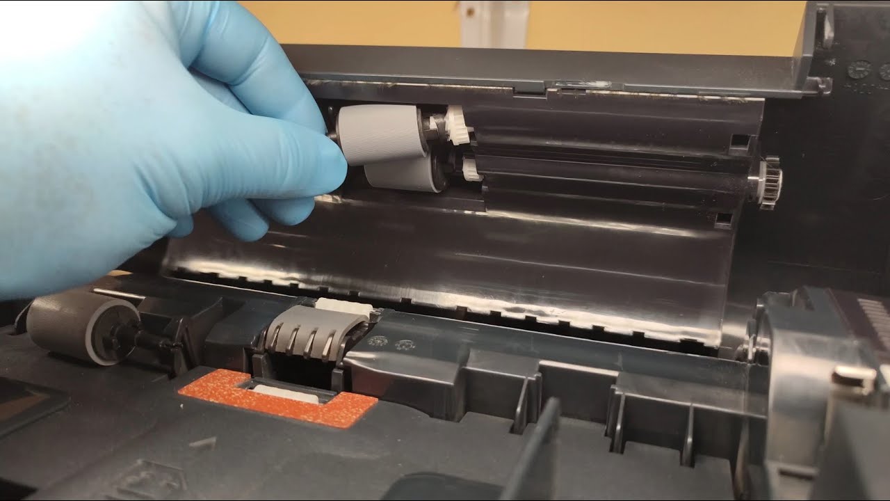 HOW TO REPLACE THE ADF PICKUP ROLLERS AND SEPARATION PAD ON HP LASERJET PRO M425, M476, M521, M570