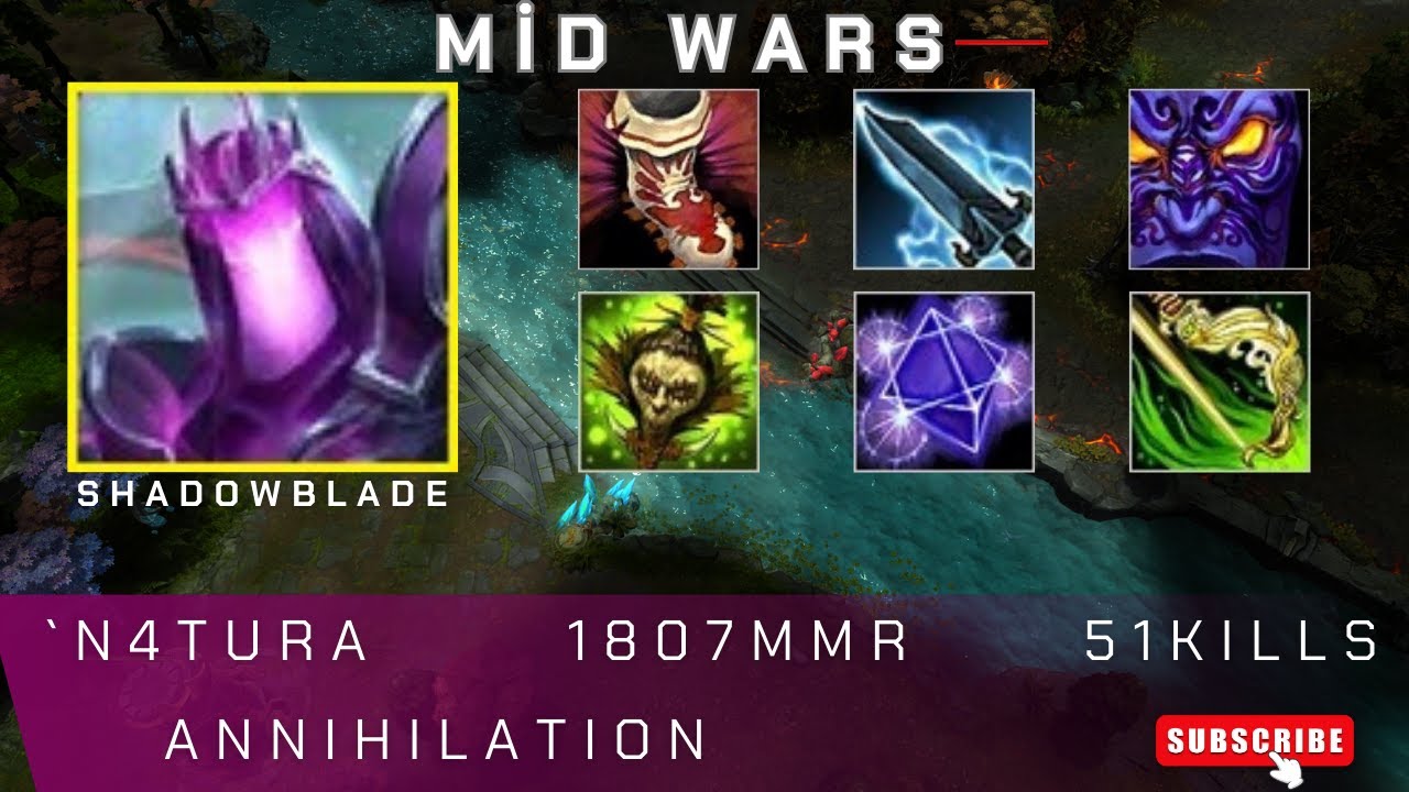 HoN | Mid Wars | Shadowblade | `N4TuRa | 1807 MMR