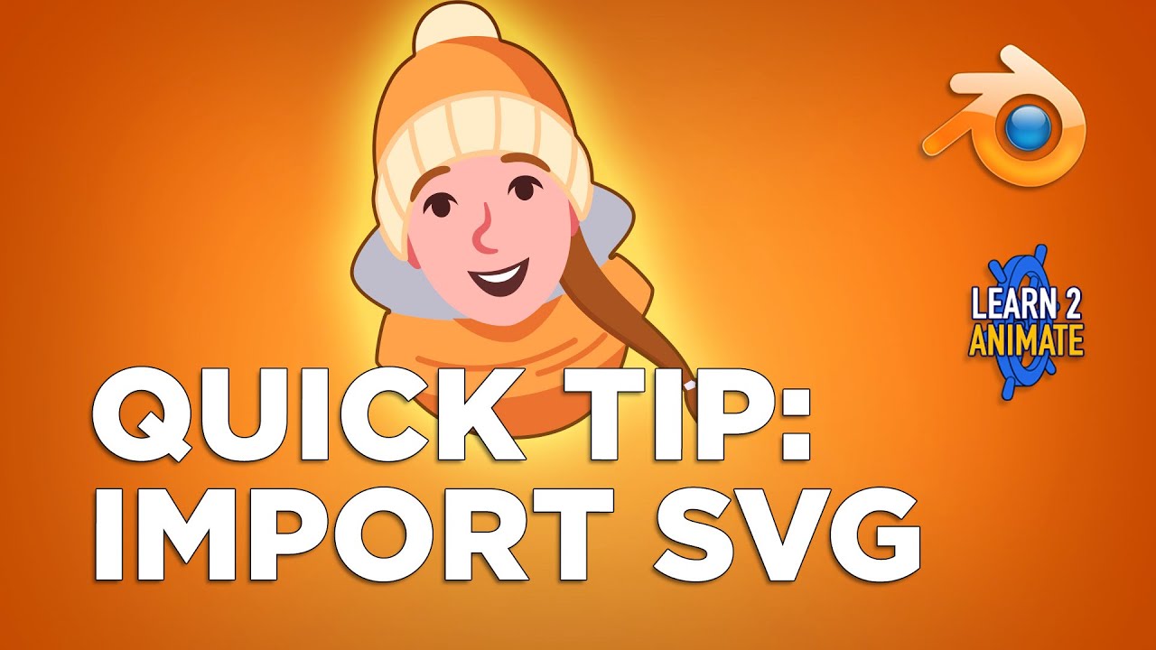 Blender Quick Tip: How to import SVG file in  Blender Grease Pencil.