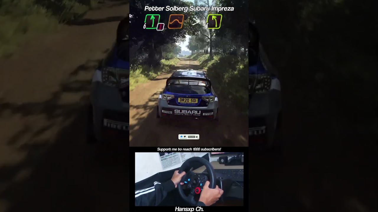 Back to Petter Solberg Subaru Era! #dirtrally2 #rally #wrc #logitechg29
