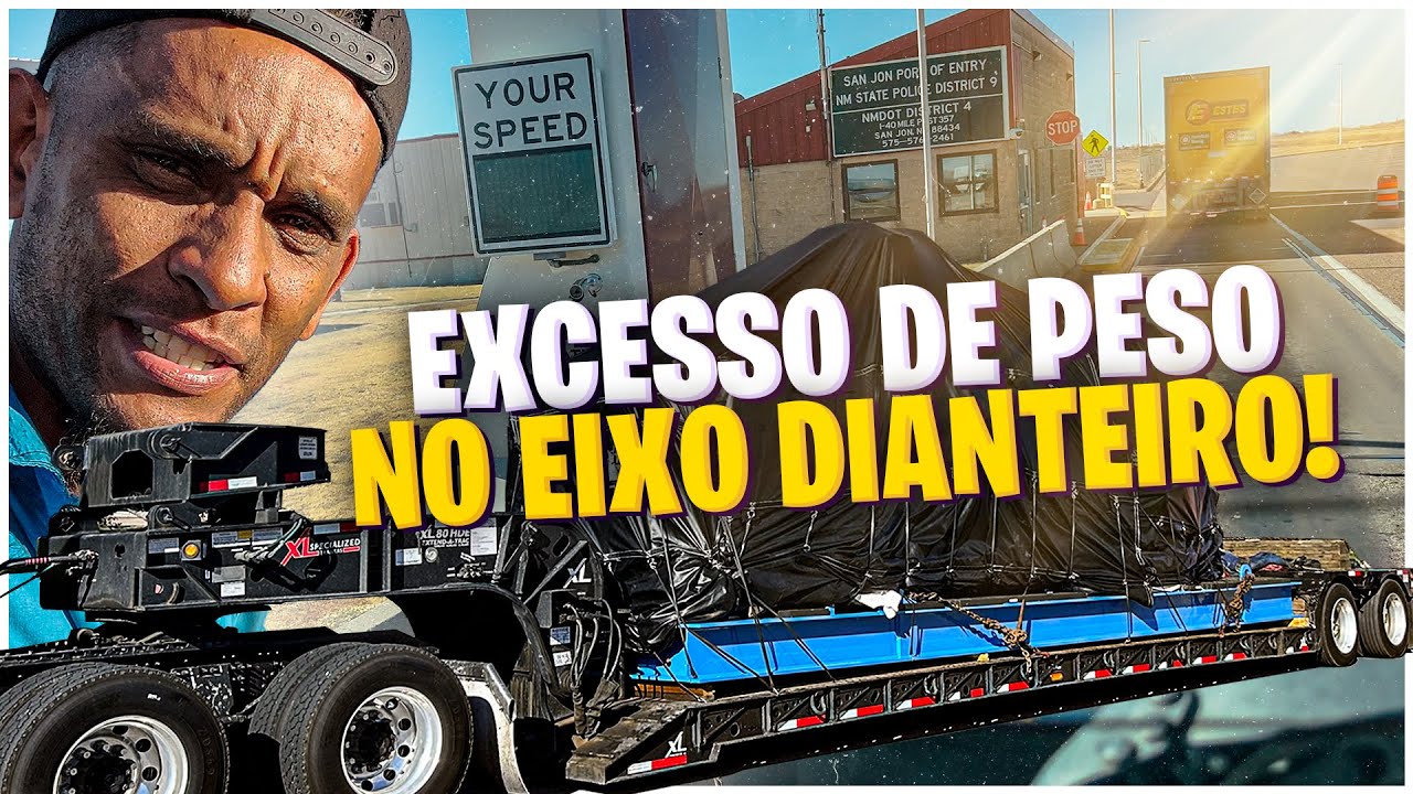 [CARGA PESADA] EXCESSO DE PESO NO EIXO DIANTEIRO 🥵🇺🇸