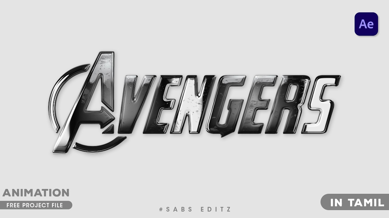 Cinematic Intro Text Animation in After Effects Tutorial in Tamil #motiongraphics #logointrovideo