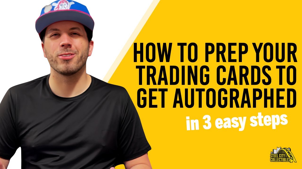 How to prep a trading card to get autographed (3 easy steps)