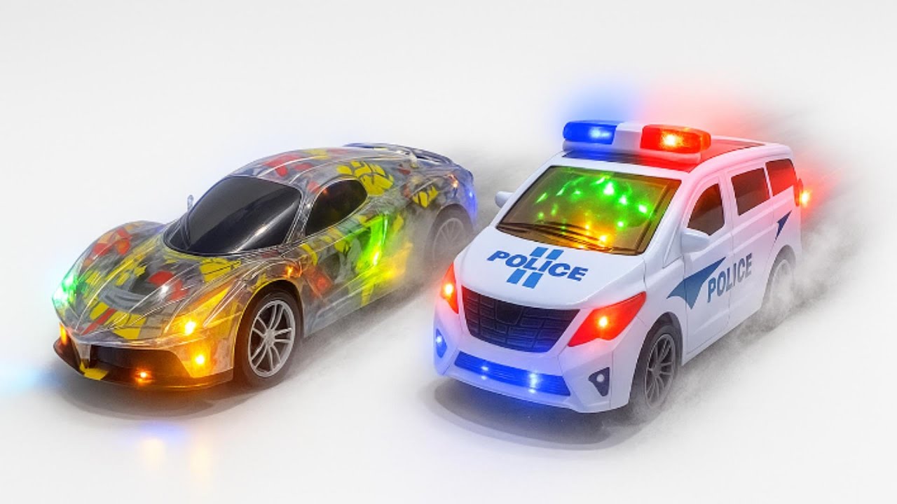 [ASMR Unboxing] EPIC RC Lamborghini & City Bus &ndash; Police 3D Light, Graffiti & Racing Cars