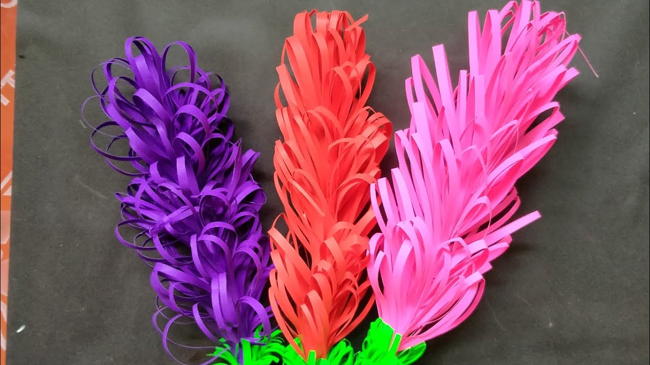 how to make a flower stick