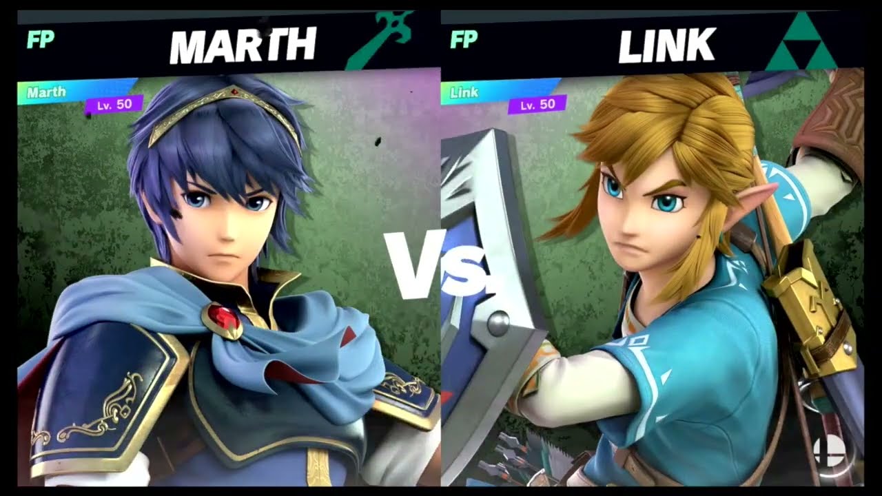 Super Smash Bros Ultimate Amiibo Fights – Marth vs the World #3 Marth vs Link