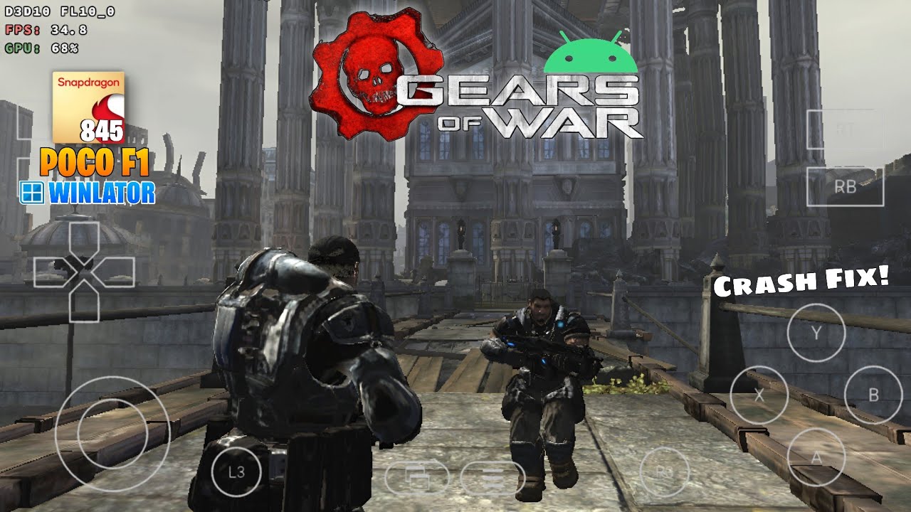 Gears of War on Android | Winlator Bionic | Gameplay Test on Snapdragon 845 + Settings!