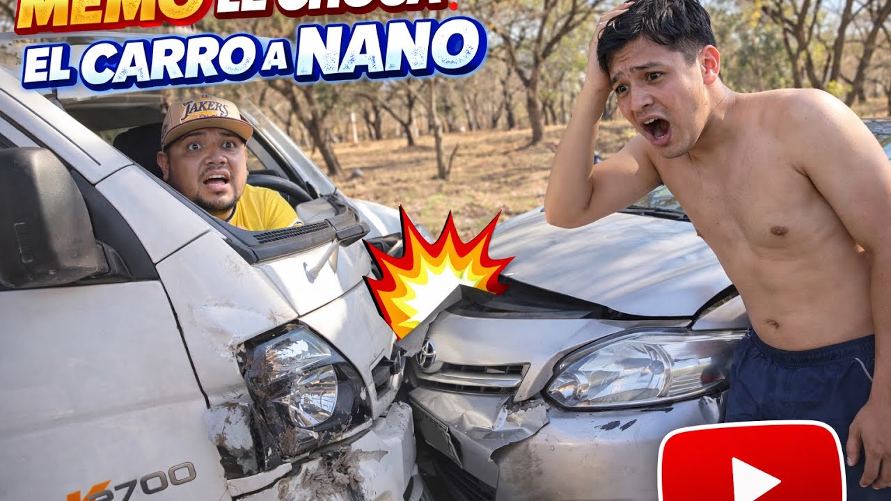 MEMO Le Choca El Carro A Nano😱En Un Arbol Miren 